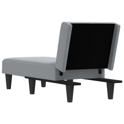Chaiselongue Hellgrau Stoff