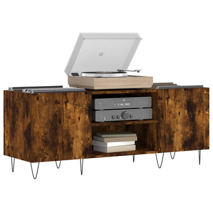 Plattenschrank Räuchereiche 121x38x48 cm Holzwerkstoff