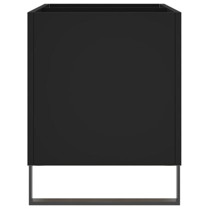 Plattenschrank Schwarz 74,5x38x48 cm Holzwerkstoff