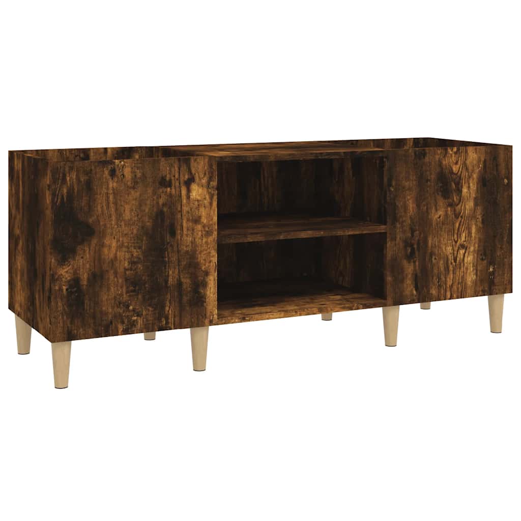 Plattenschrank Räuchereiche 121x38x48 cm Holzwerkstoff