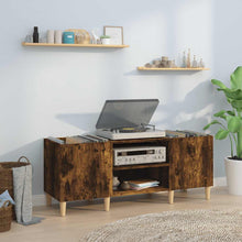 Plattenschrank Räuchereiche 121x38x48 cm Holzwerkstoff