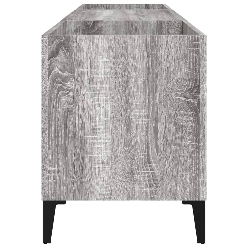 Plattenschrank Grau Sonoma 121x38x48 cm Holzwerkstoff