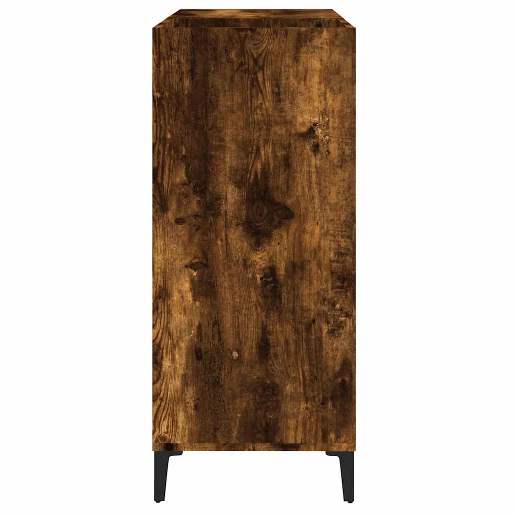 Plattenschrank Räuchereiche 84,5x38x89 cm Holzwerkstoff