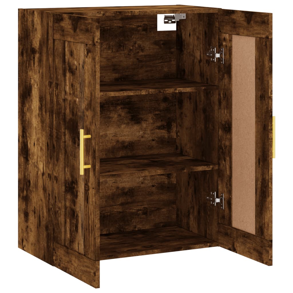 Wandschrank Räuchereiche 69,5x34x90 cm Holzwerkstoff