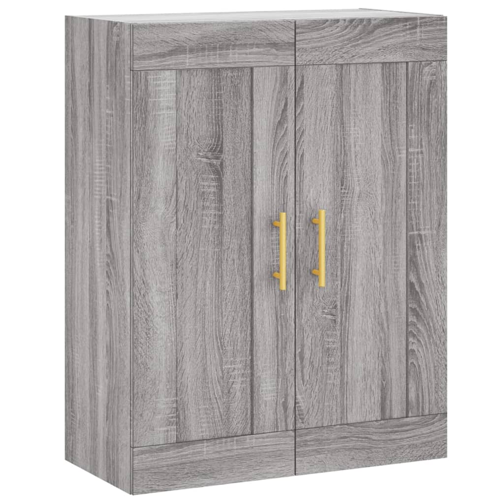 Wandschrank Grau Sonoma 69,5x34x90 cm Holzwerkstoff