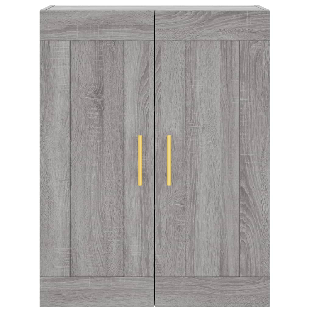 Wandschrank Grau Sonoma 69,5x34x90 cm Holzwerkstoff