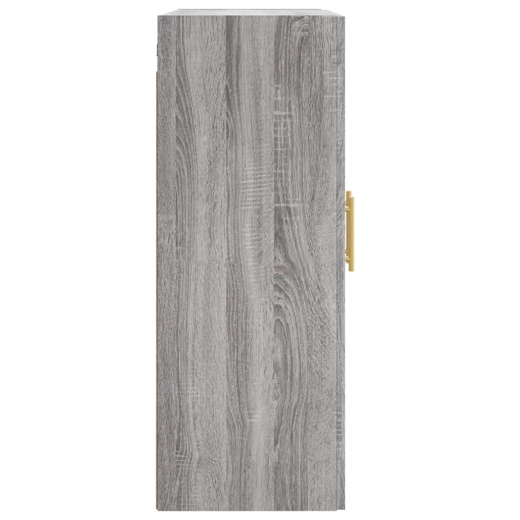 Wandschrank Grau Sonoma 69,5x34x90 cm Holzwerkstoff