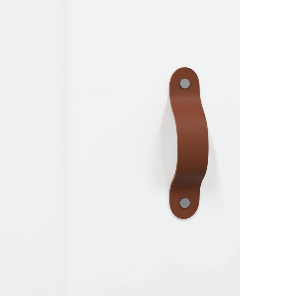 Wandschrank Hochglanz-Weiß 34,5x34x90 cm Holzwerkstoff