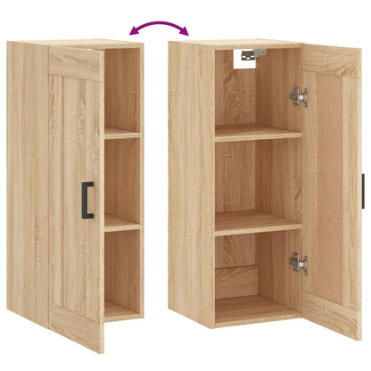 Wandschrank Sonoma-Eiche 34,5x34x90 cm Holzwerkstoff