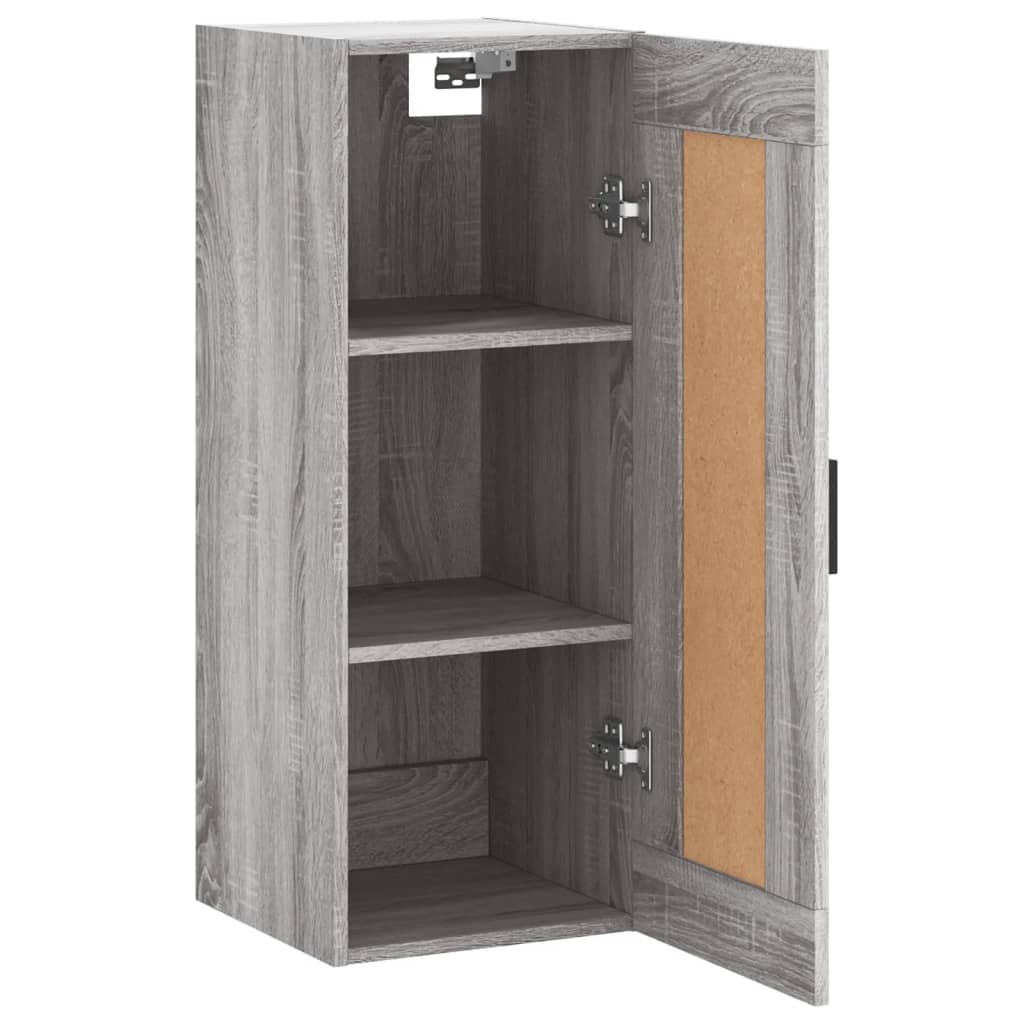 Wandschrank Grau Sonoma 34,5x34x90 cm Holzwerkstoff