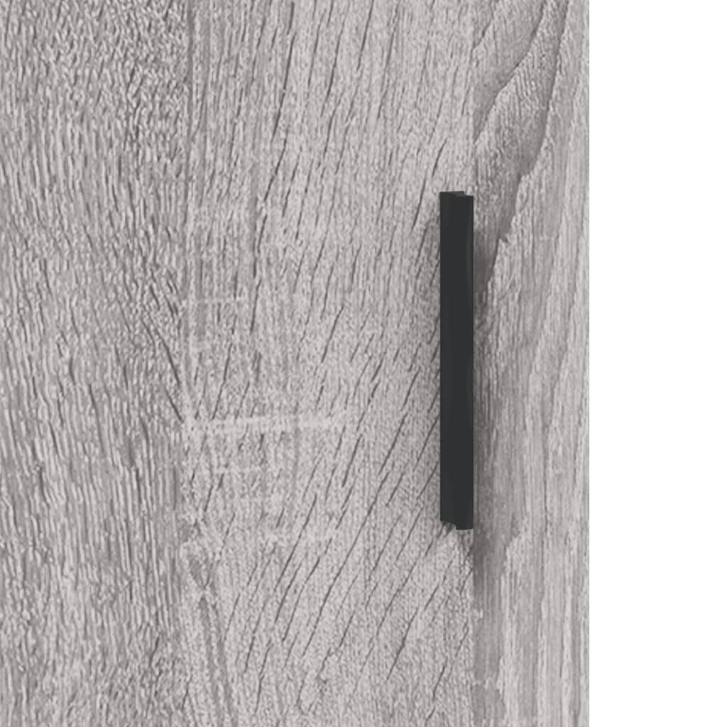 Wandschrank Grau Sonoma 34,5x34x90 cm Holzwerkstoff