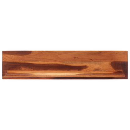 Wandregale 2 Stk. 112x20x26 cm Massivholz Akazie