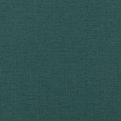 Massagesessel mit Fußteil Dunkelgrün Stoff