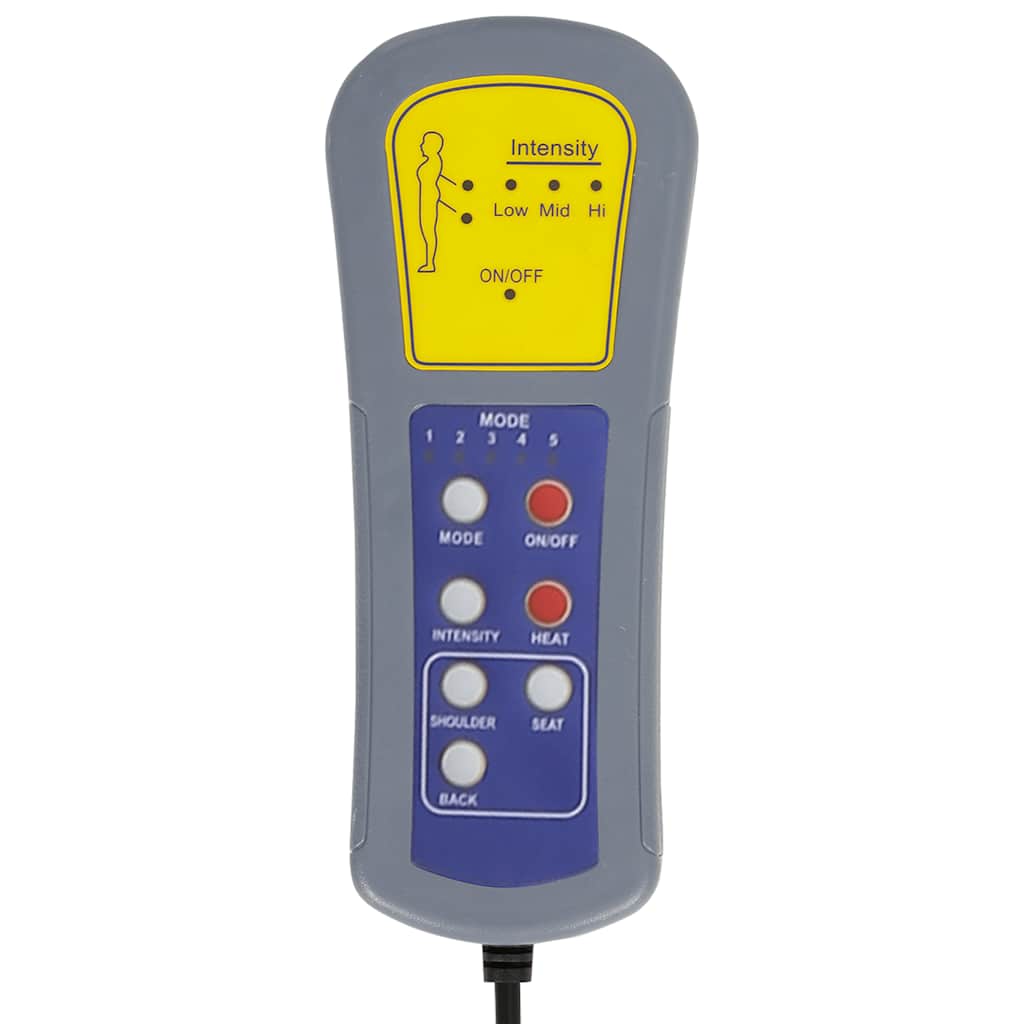 Massagesessel mit Fußteil Dunkelgrau Samt