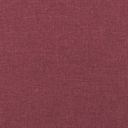 3-Sitzer-Sofa mit Zierkissen Weinrot 180 cm Stoff