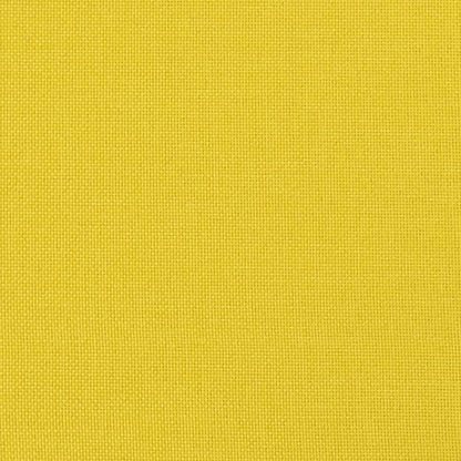 2-Sitzer-Sofa mit Zierkissen Hellgelb 120 cm Stoff