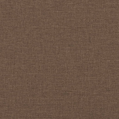 3-Sitzer-Sofa mit Zierkissen Braun 180 cm Stoff
