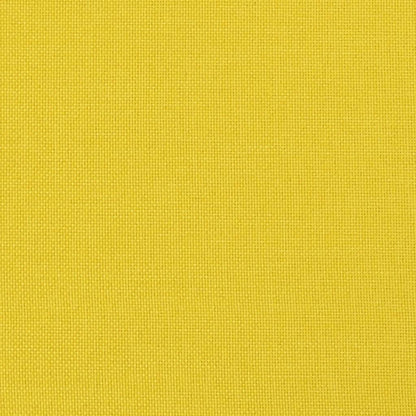 2-Sitzer-Sofa mit Zierkissen Hellgelb 140 cm Stoff