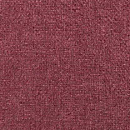 3-Sitzer-Sofa mit Zierkissen Weinrot 180 cm Stoff