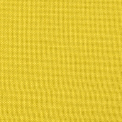 3-Sitzer-Sofa mit Zierkissen Hellgelb 180 cm Stoff