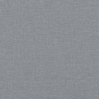 2-tlg. Sofagarnitur mit Kissen Hellgrau Stoff