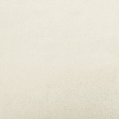 3-tlg. Sofagarnitur mit Kissen Creme Samt