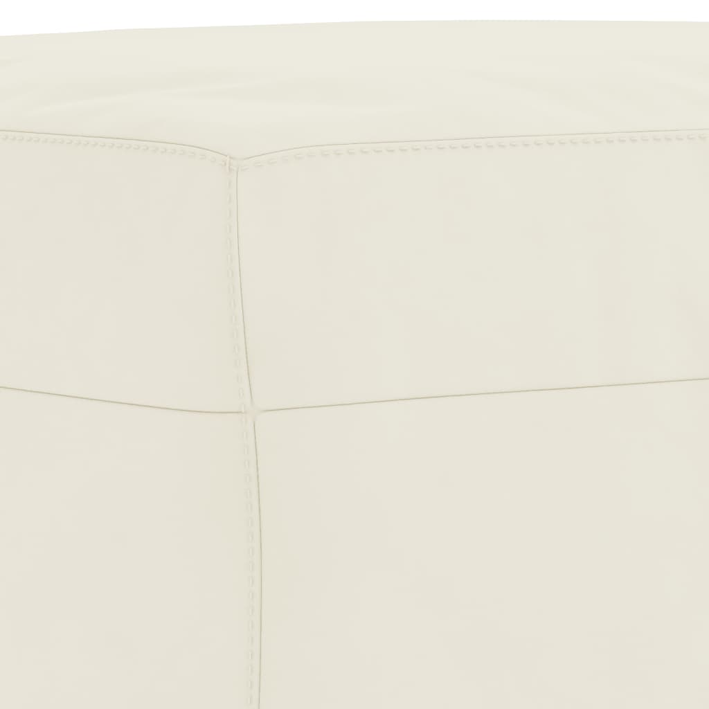 4-tlg. Sofagarnitur mit Kissen Creme Samt