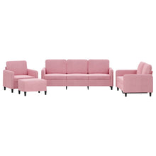 4-tlg. Sofagarnitur Rosa Samt