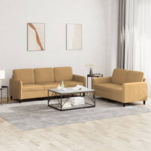 2-tlg. Sofagarnitur Braun Samt