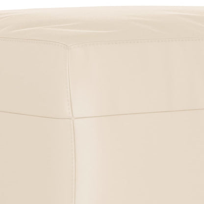 4-tlg. Sofagarnitur mit Kissen Beige Mikrofasergewebe