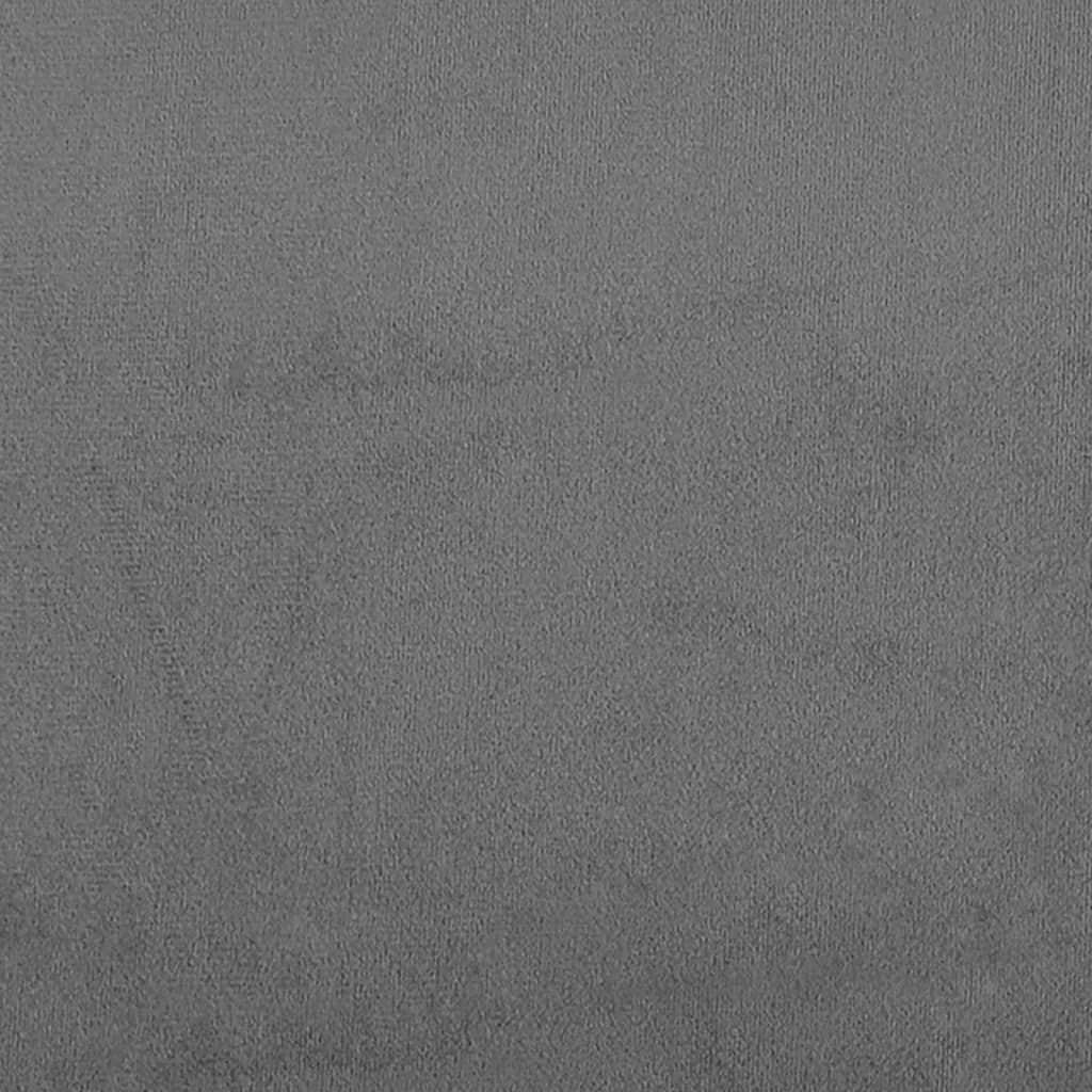 2-tlg. Sofagarnitur mit Kissen Dunkelgrau Mikrofasergewebe