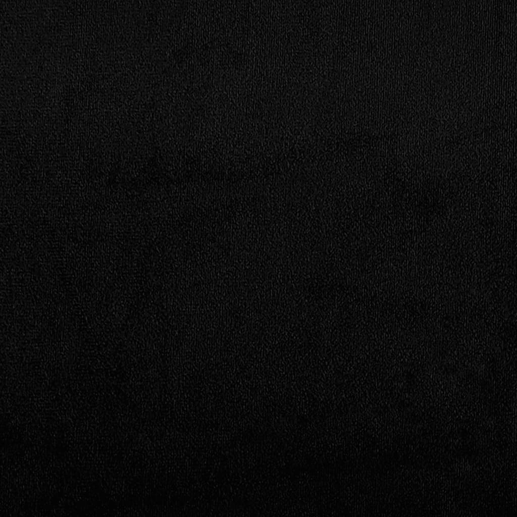 2-tlg. Sofagarnitur mit Kissen Schwarz Mikrofasergewebe