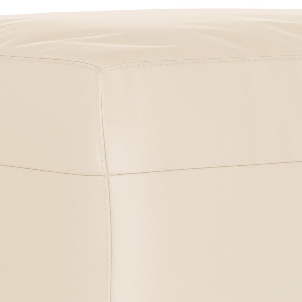 3-tlg. Sofagarnitur mit Kissen Beige Mikrofasergewebe