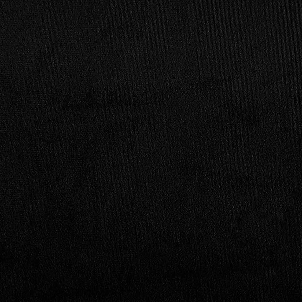 2-tlg. Sofagarnitur mit Kissen Schwarz Mikrofasergewebe