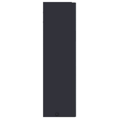 Spiegelschrank mit LED-Beleuchtung Grau 60x13x52 cm