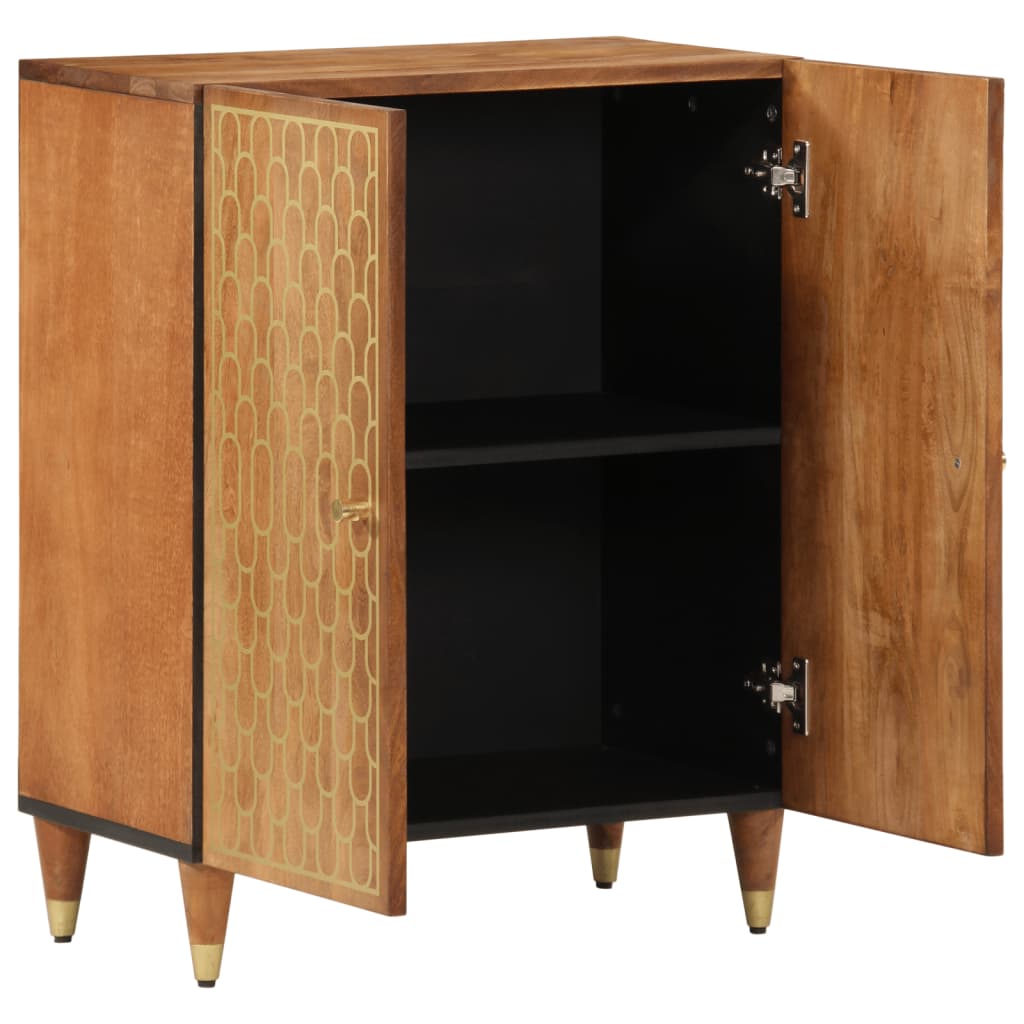 Beistellschrank 60x33x75 cm Massivholz Mango