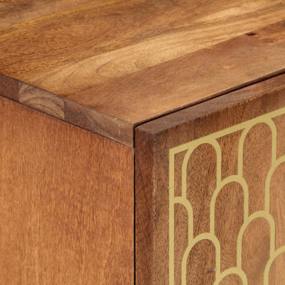 Beistellschrank 60x33x75 cm Massivholz Mango