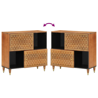 Beistellschrank 80x33x75 cm Massivholz Mango