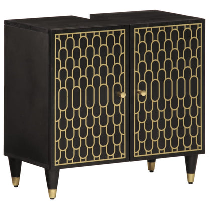 Waschbeckenunterschrank 62x33x58 cm Massivholz Mango