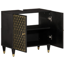 Waschbeckenunterschrank 62x33x58 cm Massivholz Mango