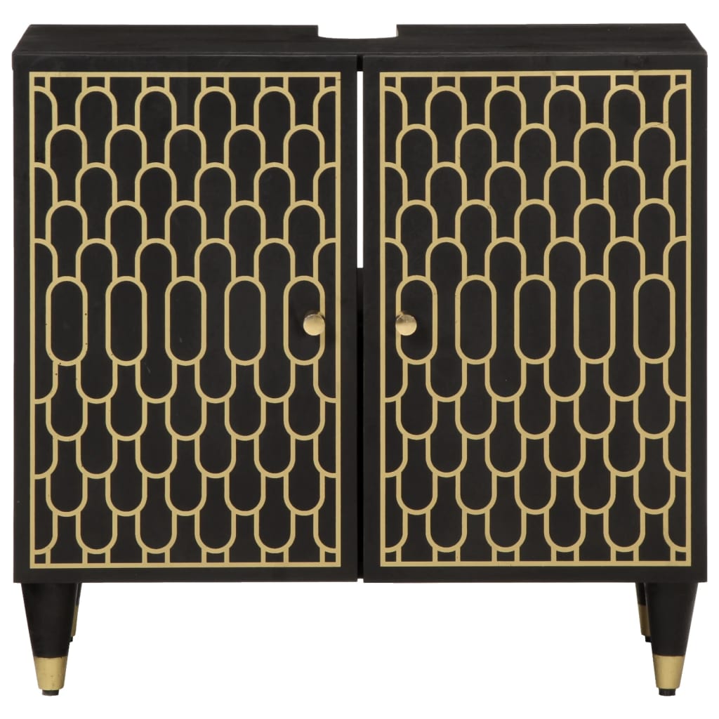 Waschbeckenunterschrank 62x33x58 cm Massivholz Mango