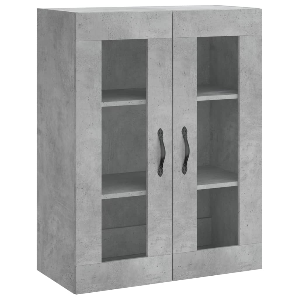 Wandschrank Betongrau 69,5x34x90 cm Holzwerkstoff