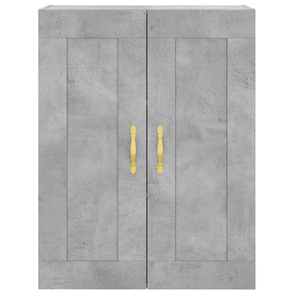 Wandschrank Betongrau 69,5x34x90 cm Holzwerkstoff