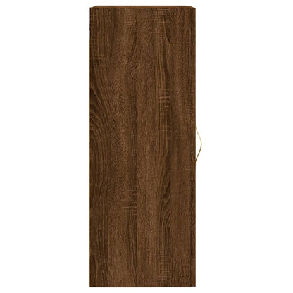 Wandschrank Braun Eichen-Optik 34,5x34x90 cm Holzwerkstoff