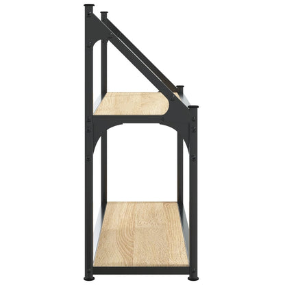 2-stöckiges Wandregal Sonoma-Eiche 60 x 21 x 51 cm Holzwerkstoff