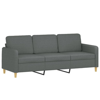 3-Sitzer-Sofa Dunkelgrau 180 cm Stoff