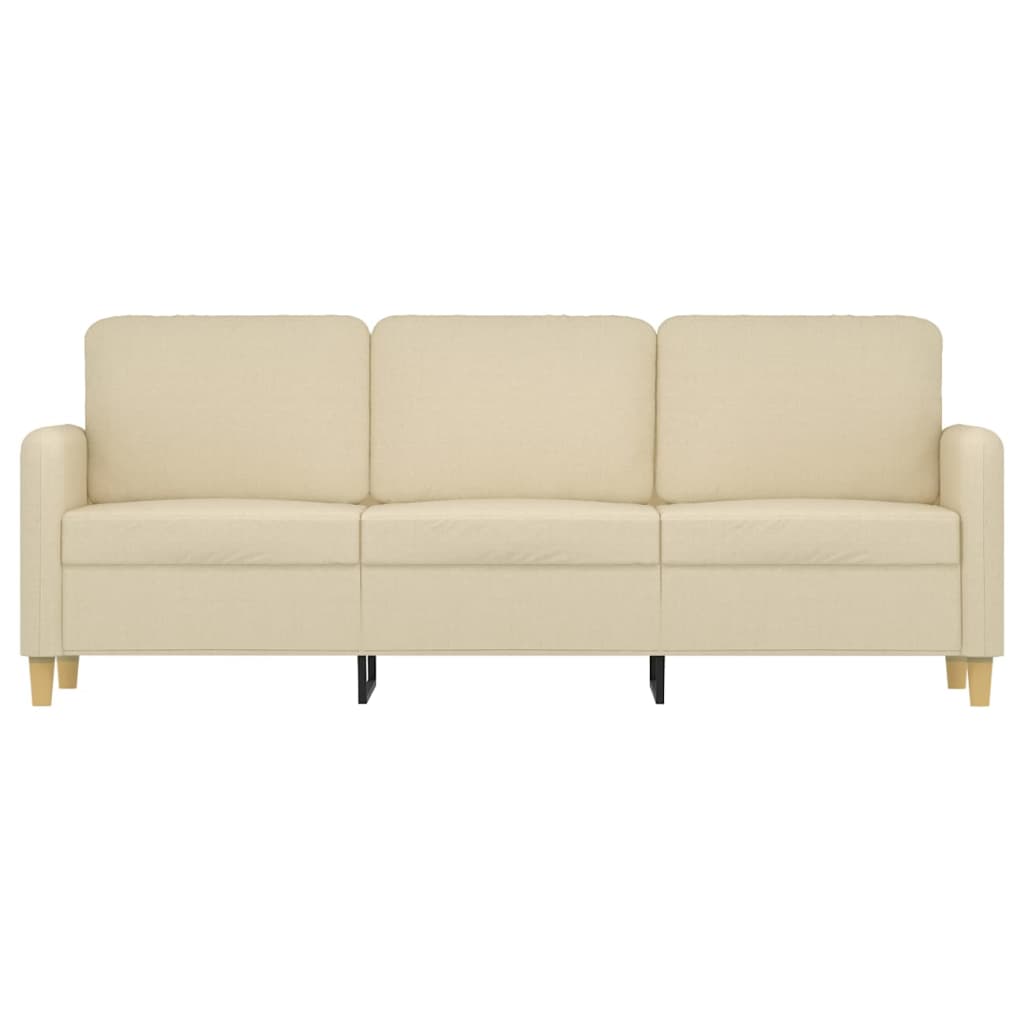 3-Sitzer-Sofa Creme 180 cm Stoff