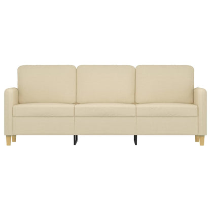 3-Sitzer-Sofa Creme 180 cm Stoff