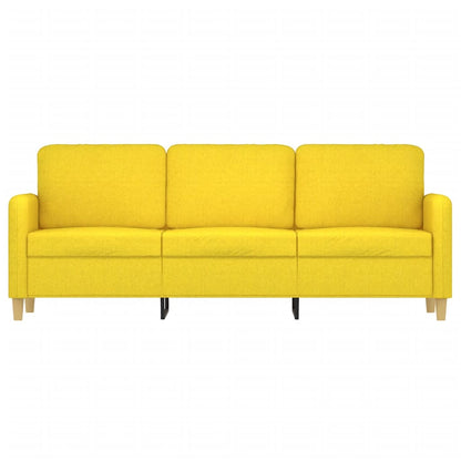 3-Sitzer-Sofa Hellgelb 180 cm Stoff