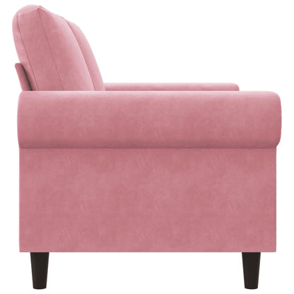 2-Sitzer-Sofa Rosa 120 cm Samt